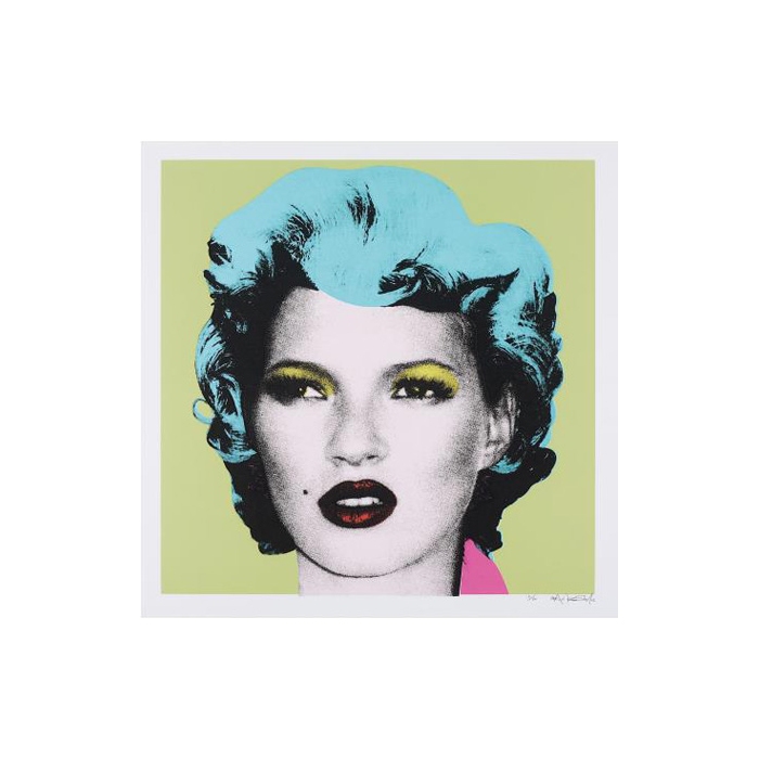 BANKSY Kate Moss - Green/Turqoise Hair, 2005 Оценочная стоимость £30 000 – 50 000